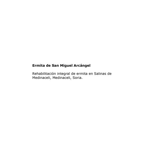 Rehabilitación integral de ermita en Salinas de Medinaceli, Medinaceli, Soria