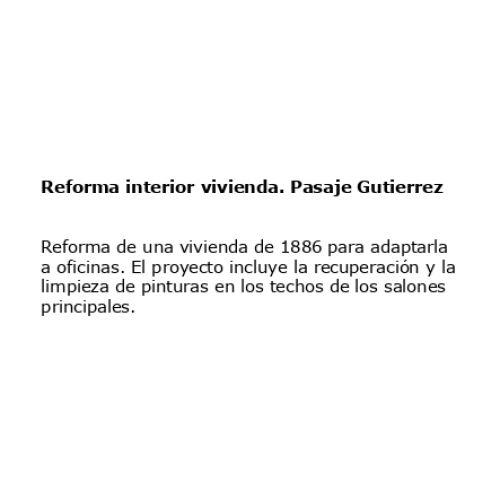 Oficina Pasaje Gutierrez